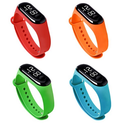 미라클다인 패션 스포츠 LED 등산 여성 남자 디지털 워치