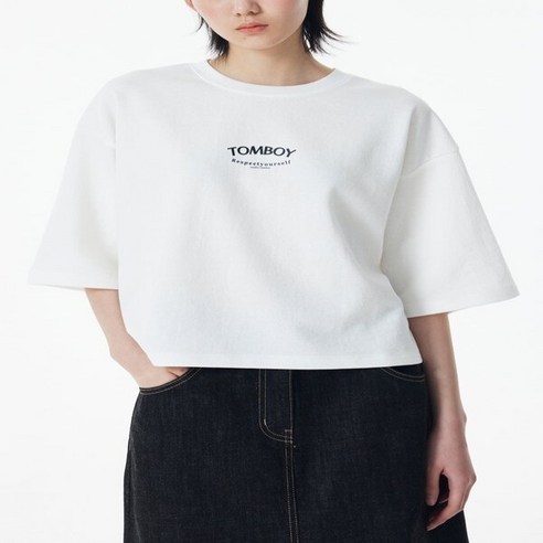 톰보이 TOMBOY 레터링포인트크롭티셔츠 9174322981