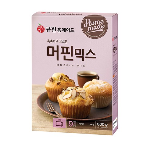 큐원홈메이드 머핀믹스 300g, 1개