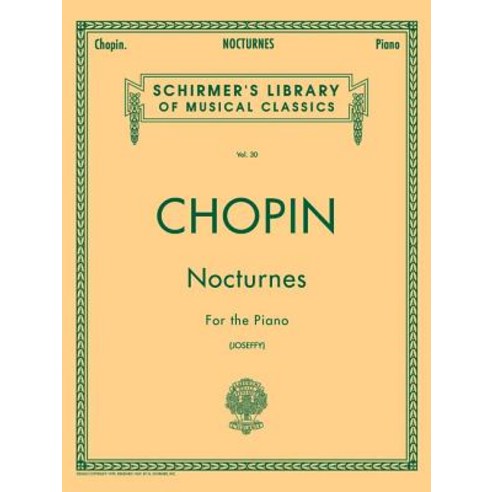 Nocturnes: Piano Solo, G Schirmer Inc