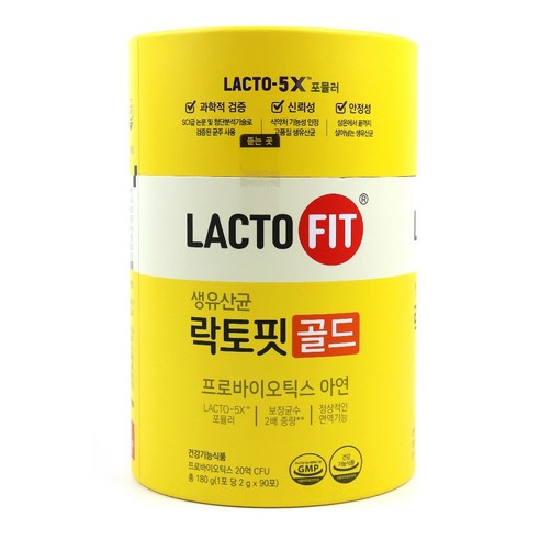 종근당건강 락토핏 생유산균 골드, 180g, 3개