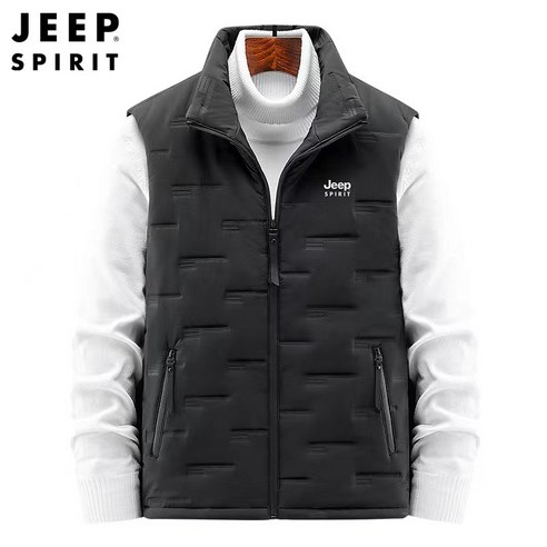 지프 스피릿 패딩 조끼 남성 베스트는 경량패딩 조끼 중 배송료 무료인 새로운 블랙계열 패션 레저 아이템