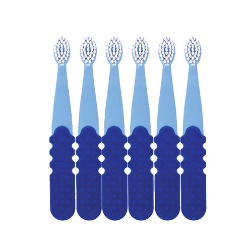 래디어스 토츠플러스 유아용 칫솔, 6개, 네이비 + 블루