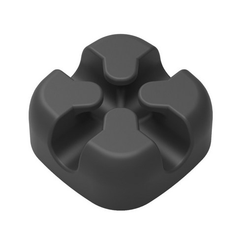 Retemporel 케이블 오거나이저 와인더 데스크탑 깔끔한 관리 클립 마우스 헤드셋 클램프 리테이너 블랙, 1개, 검은 색