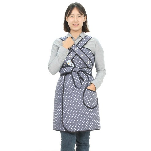 알짜맘 포근한 누빔 포대기, 엑스자8부-네이비도트