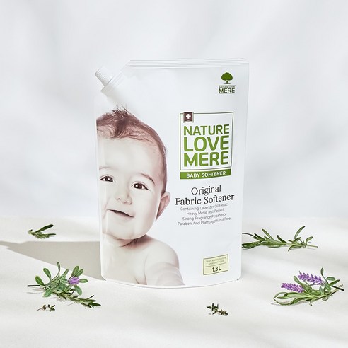 네이쳐러브메레 유아 오리지널 유연제 리필형 허브가든향, 1300ml, 9개