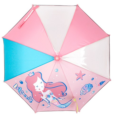 인어공주 핑크 우산 40 유아우산 아동우산