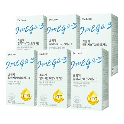   Dr. Lin Supercritical rTG Omega 3, 30 tablets, 6 pieces