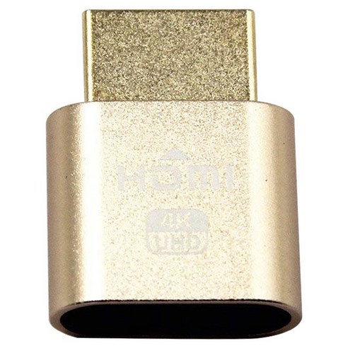 VGA 가상 디스플레이 어댑터 HDMI 1.4 DDC EDID 더미 플러그 디스플레이 에뮬레이터 (금), 금_CHINA, 금_CHINA, 상세 설명 참조0