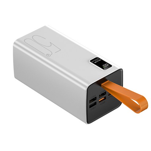멀티단자 대용량 보조배터리 50000mAh 고속충전 PD 22.5W, 화이트