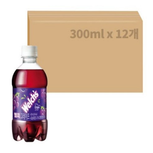 농심 웰치스소다 포도 300ml x 12개