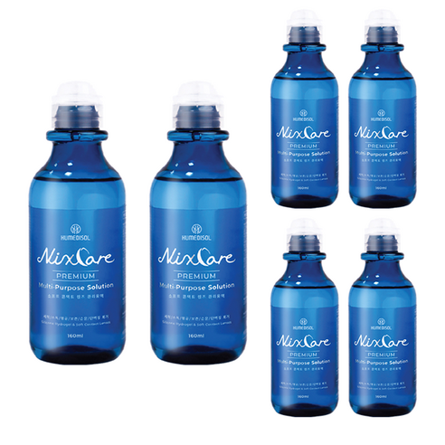 닉스케어 프리미엄 소프트 콘택트렌즈 관리용액, 6개, 160ml