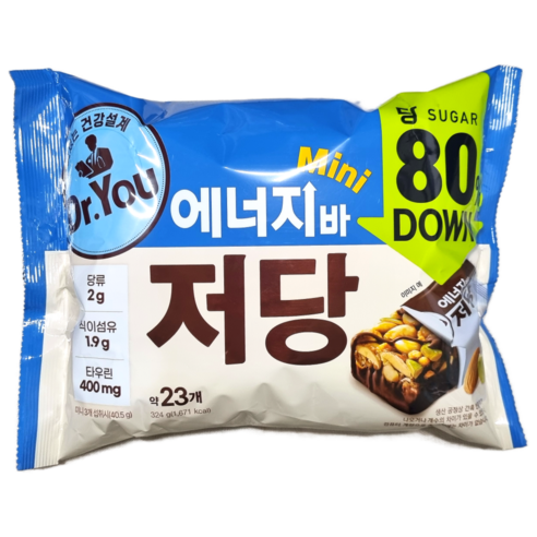 오리온 닥터유 에너지바 미니 저당, 324g, 1개