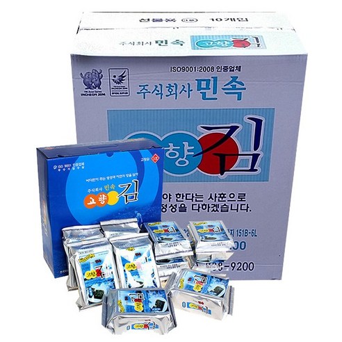 민속 고향김 3호 김 선물세트 100봉지 1박스 민속김 민속 고향김 3호 김 선물세트 100봉지 1박스 민속김