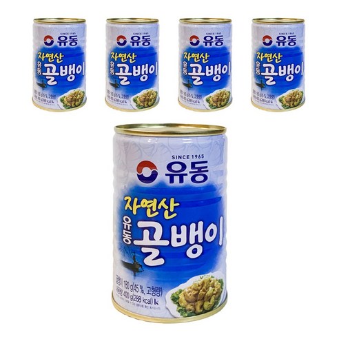 유동 자연산 골뱅이, 400g, 5개