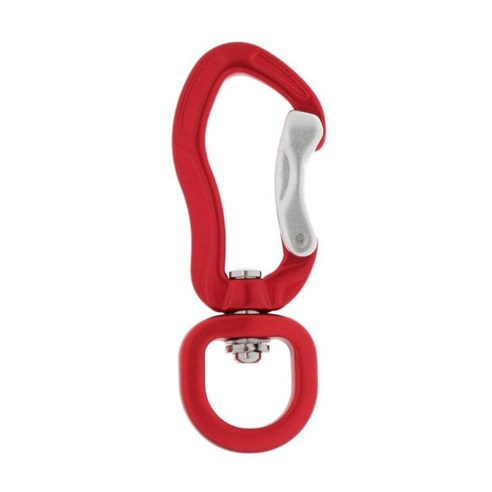 알루미늄 카라비너 회전 눈 스냅 후크 캠핑 하이킹 배낭 열쇠 고리, 레드, 항공 알루미늄, Carabiners  and amp Quickdraws