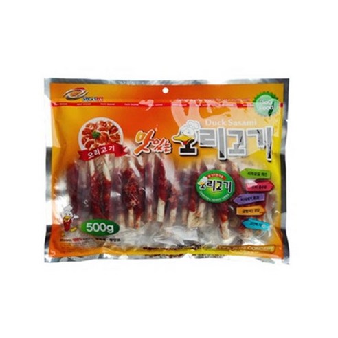건강과 맛을 한 번에, 라이코스 써니 오리고기 스틱사사미껌으로 반려견에게 행복을 선물하세요!