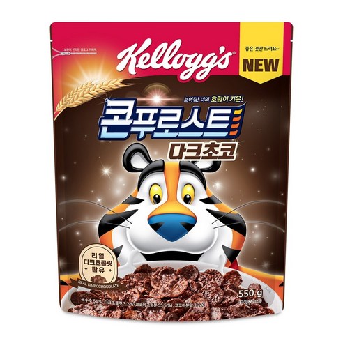 켈로그 콘푸로스트 다크초코 550g, 1개