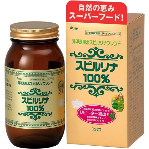 일본 스피루리나 영양제 건강 식품, 2200정, 1개