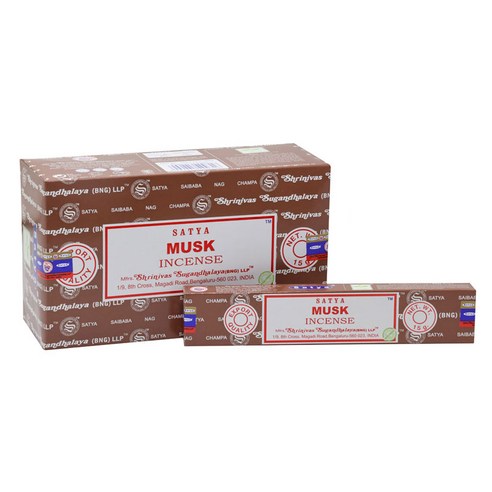 사티아 나그참파 인센스 스틱 15g x 12p 180g, 머스크