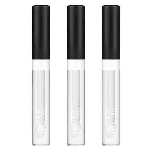 웻앤와일드 메가슬릭 립 글로스, Crystal Clear, 3개