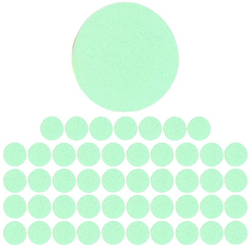 리베르 압축 해면 스펀지 대용량 클렌징 퍼프 48p, 그린, 2개