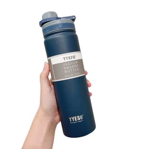 MONTHERIA 몬테리아 TYESO 진공단열 스포츠 보틀 텀블러 750ML, 푸른 색