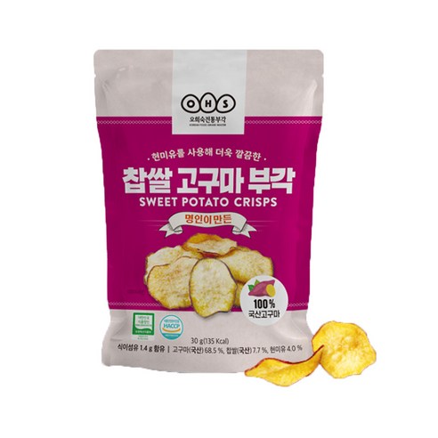 오희숙부각 찹쌀 고구마부각
