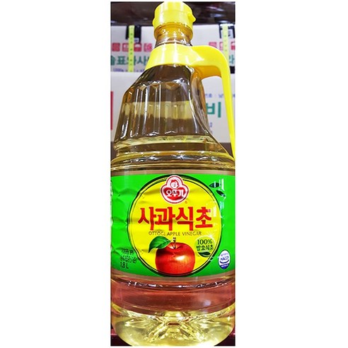 사과식초 오뚜기 1.8L 사과발효식초 대용량, 1개 식품