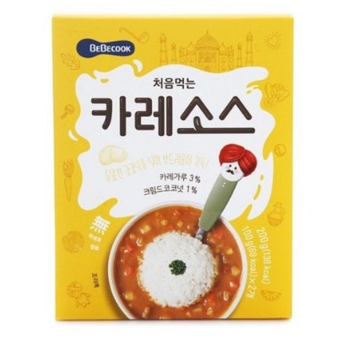 베베쿡 처음먹는 카레소스, 카레, 100g, 10개