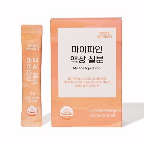 장인정신 에브리데이 마이파인 액상 철분, 1박스, 30포