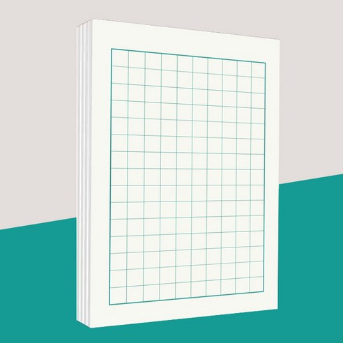 펜글씨 한자 필사 연습장 캘리그라피 연습 노트 5권 세트, 1세트, 화이트