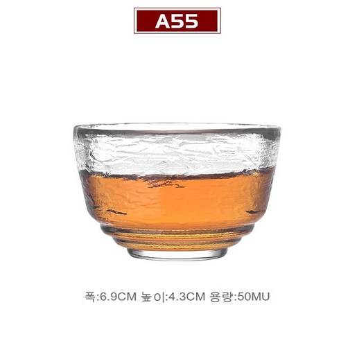 스노우드림 소주잔 내열유리찻잔 일본소주잔 청주잔 백주잔, A55-캐릭터컵1개담는다.