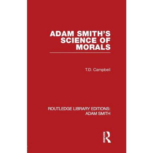 Adam Smith''s Science of Morals Paperback, Routledge, English, 9780415521543