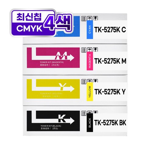 교세라 TK-5275 호환 재생 토너, 1개, 4색