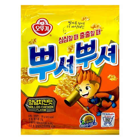뿌셔뿌셔 양념치킨맛 90g 1개, 본상품선택