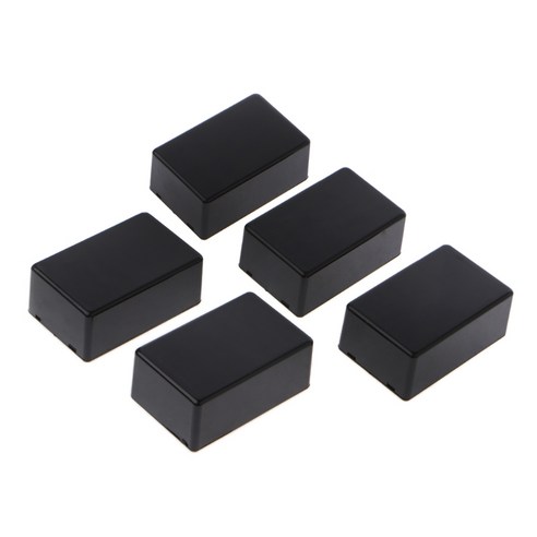 5pcs 케이스 DIY 용 새로운 플라스틱 전자 프로젝트 박스 인클로저 기기 70x45x, 검은색