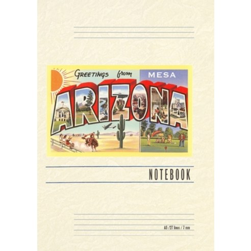 (영문도서) Vintage Lined Notebook Greetings from Mesa Arizona Paperback, Found Image Press, English, 9798385401826