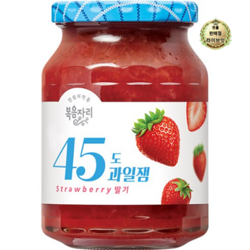 복음자리 45도 과일잼 딸기 350g 1개