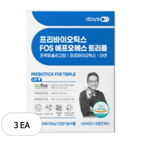 데이즈온 프리바이오틱스 에프오에스 트리플, 30회분, 3개