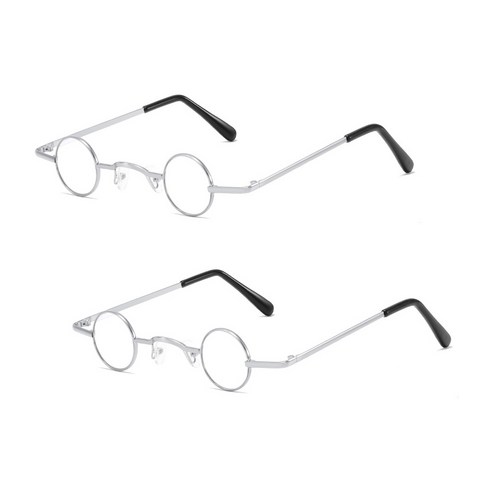 리빙듀오 파티선글라스 안경 인싸템 인생네컷 2개 한세트, 032.레옹 선글라스 실버(189)