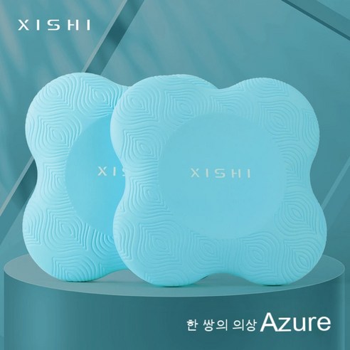 bzfwm사자 무릎 패드 평면 지지 팔꿈치 패드 미끄럼 방지 두꺼운 무릎 관절 패드 남녀 운동 헬스 요가 패드, 하늘색 (투피스)