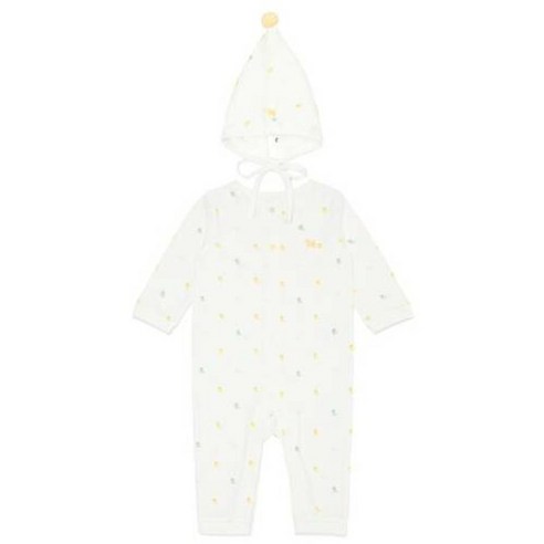 블루독베이비 클린비비우주복 모자SET WH