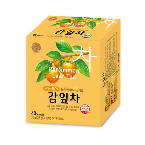 [조한스토어] 송원 우리차 감잎차 80T (40T X 2개) 티백