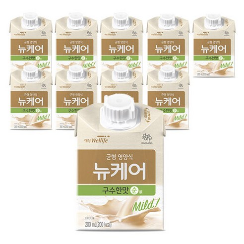 대상웰라이프 뉴케어 구수한맛 순 200ml x 10팩