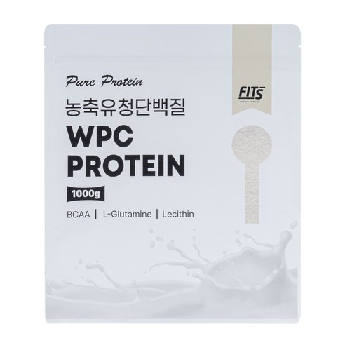 분리유청단백질  핏츠 순수 유청단백질 WPC 1kg, 1개