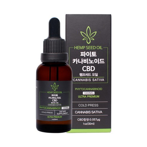 FDA승인 면역강화 식물성오메가3 CBD 햄프씨드 오일 100% 30ml, 1개