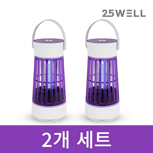 이오웰 가정용 모기퇴치기 포충기 벌레 날파리 퇴치기6W, 포충기 2세트