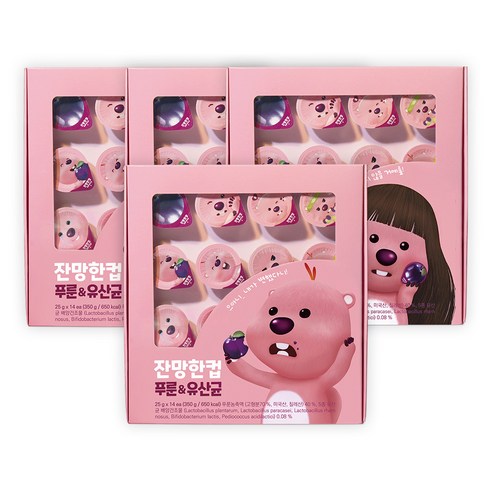 잔망한컵 고농축 푸룬 유산균 주스 350g+350g (28캡슐), 25ml, 56개