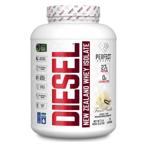 퍼펙트스포츠 Diesel 뉴 질랜드 웨이 아이솔레이트 프렌치 바닐라, 1개, 2.27kg